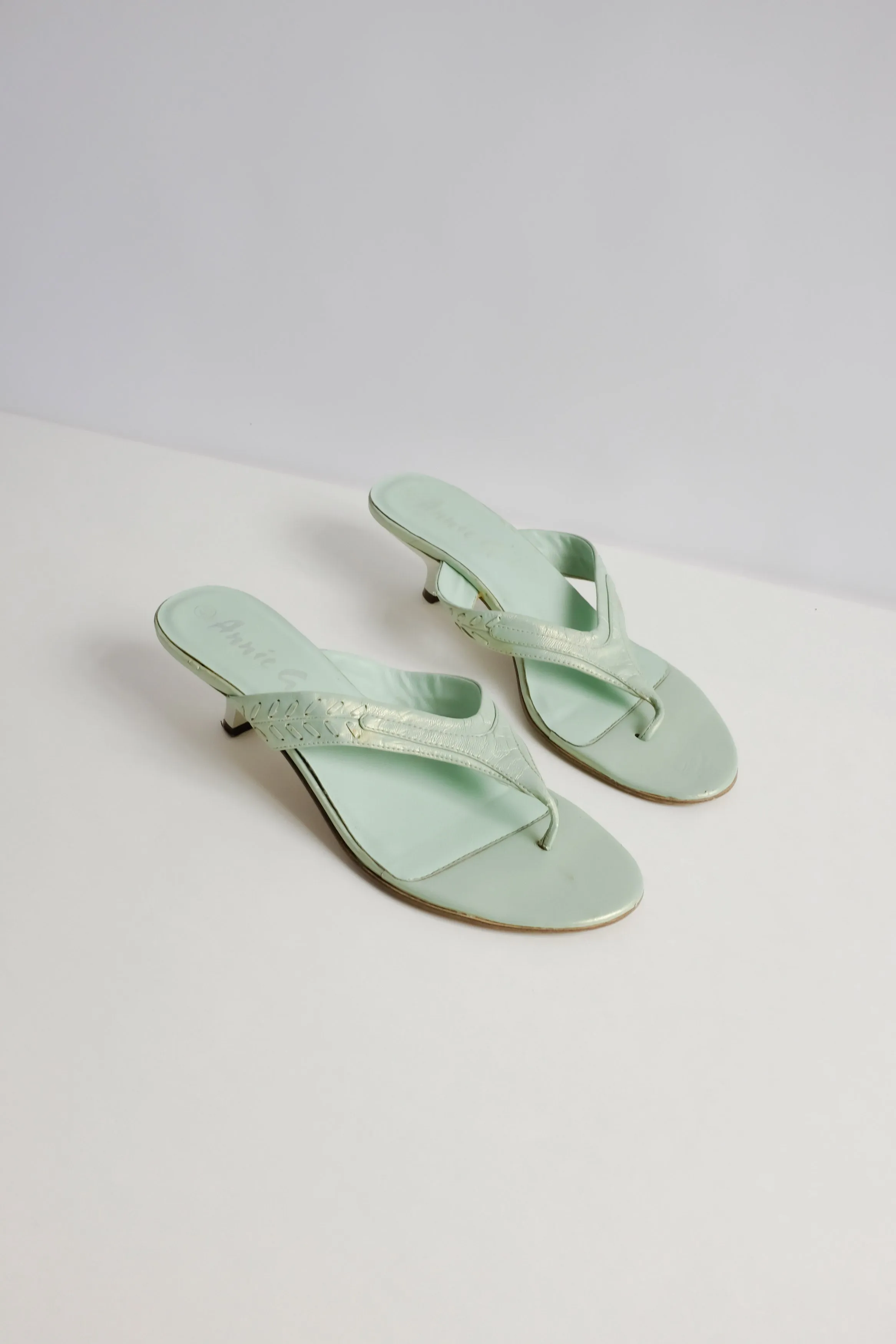 0015_VINTAGE MINT SHINY FLIP FLOP 39