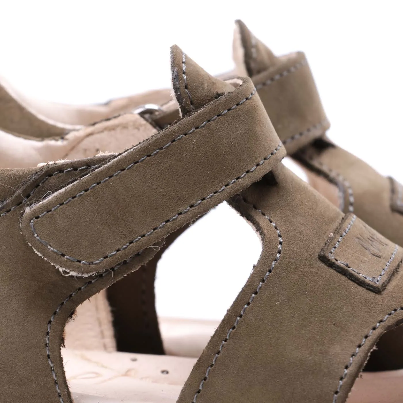 (2199-14) Emel khaki closed sandals