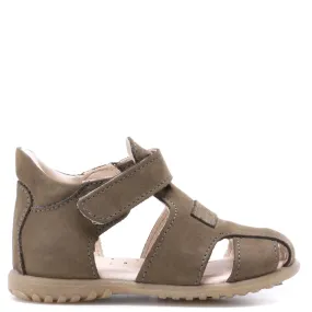 (2199-14) Emel khaki closed sandals