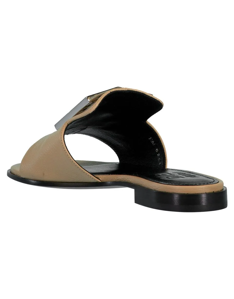 4G Flat Mule Sandal