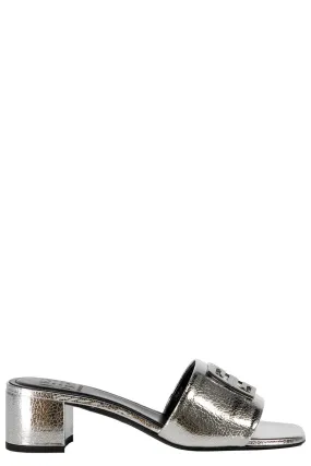 4G Mule Sandal - Silvery