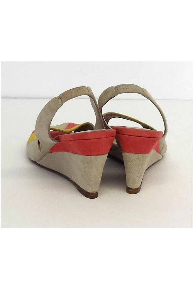 Accessoire Diffusion - Suede Wedge Sandal Sz 7