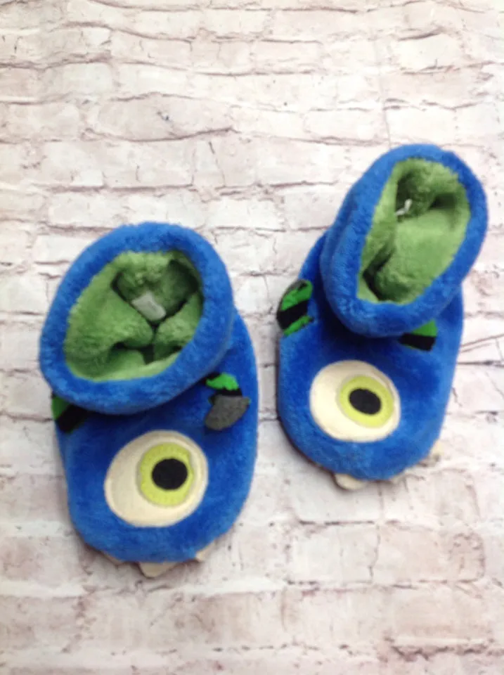 Acorn Blue & Green Slippers