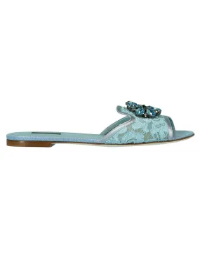 Acqua Jewel Bianca Flat Sandal