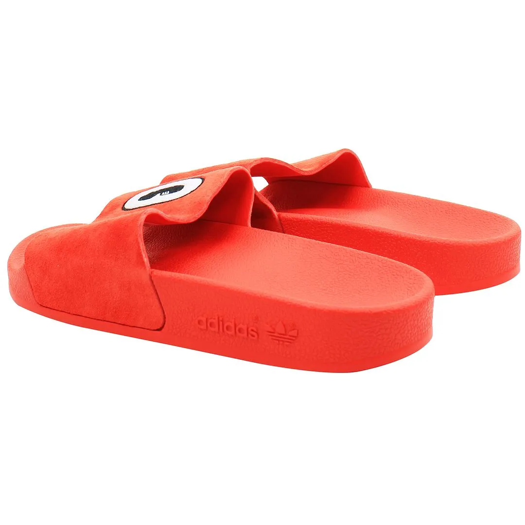 Adidas Adilette Womens Red Sliders