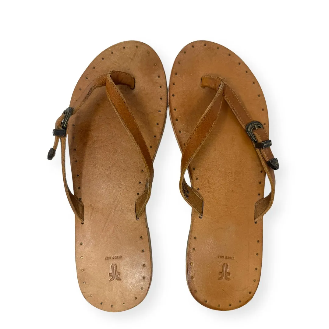 Ally Western Flip Flop Designer Frye, Size 9