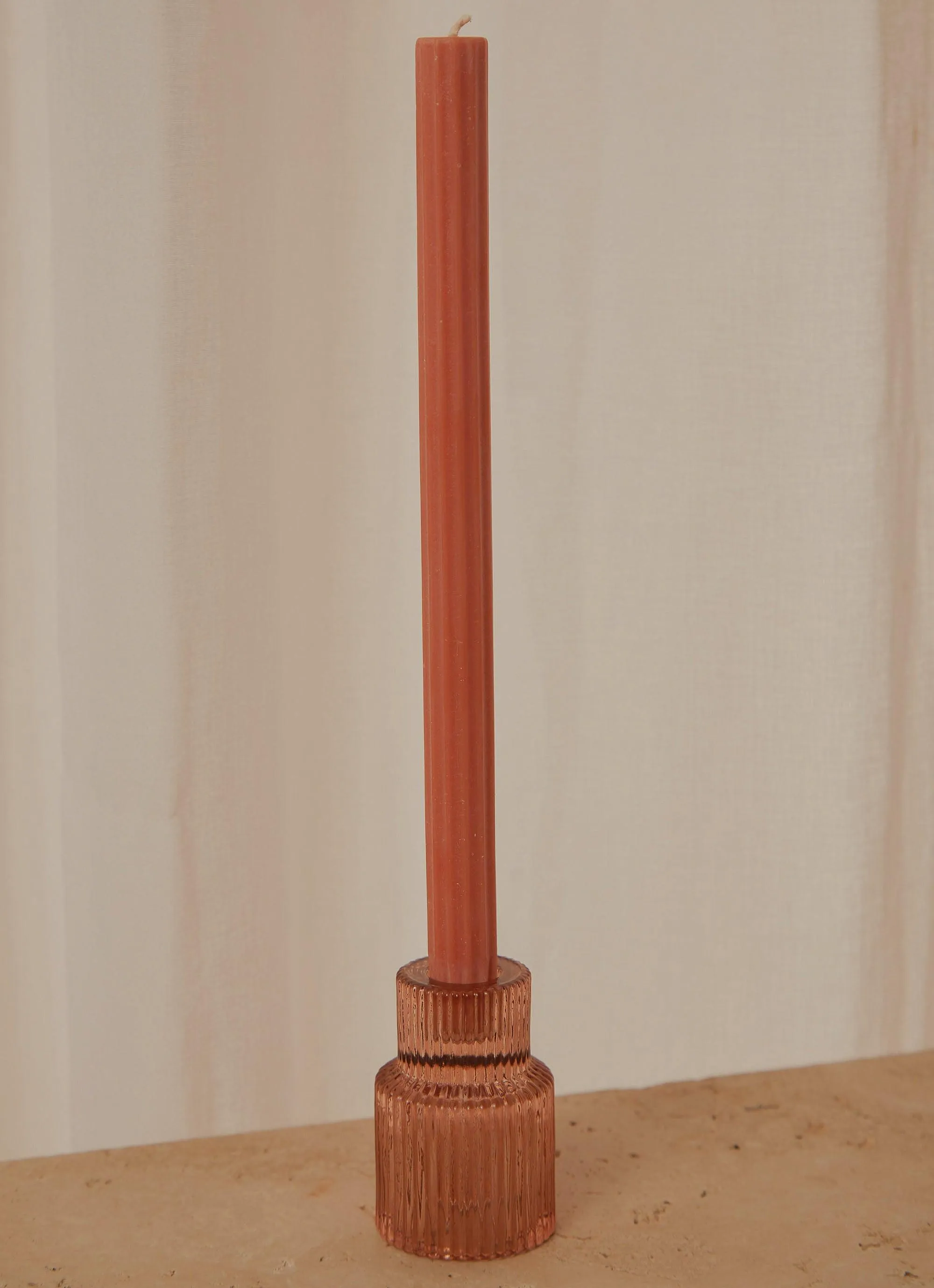 Arlo Vintage Candle Holder - Amber