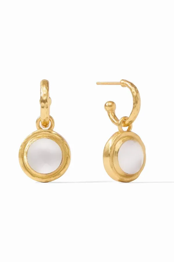 Astor Charm Earring - Gold Pearl | Julie Vos