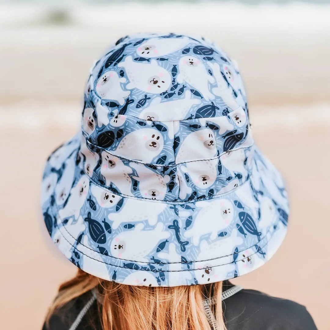 Bedhead Kids Beach Bucket Hat UPF50  - Seal