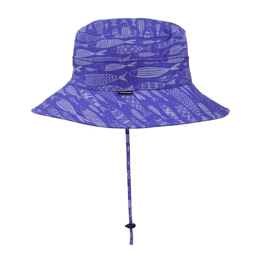 Bedhead Kids Bucket Sun Hat UPF50  - Fish