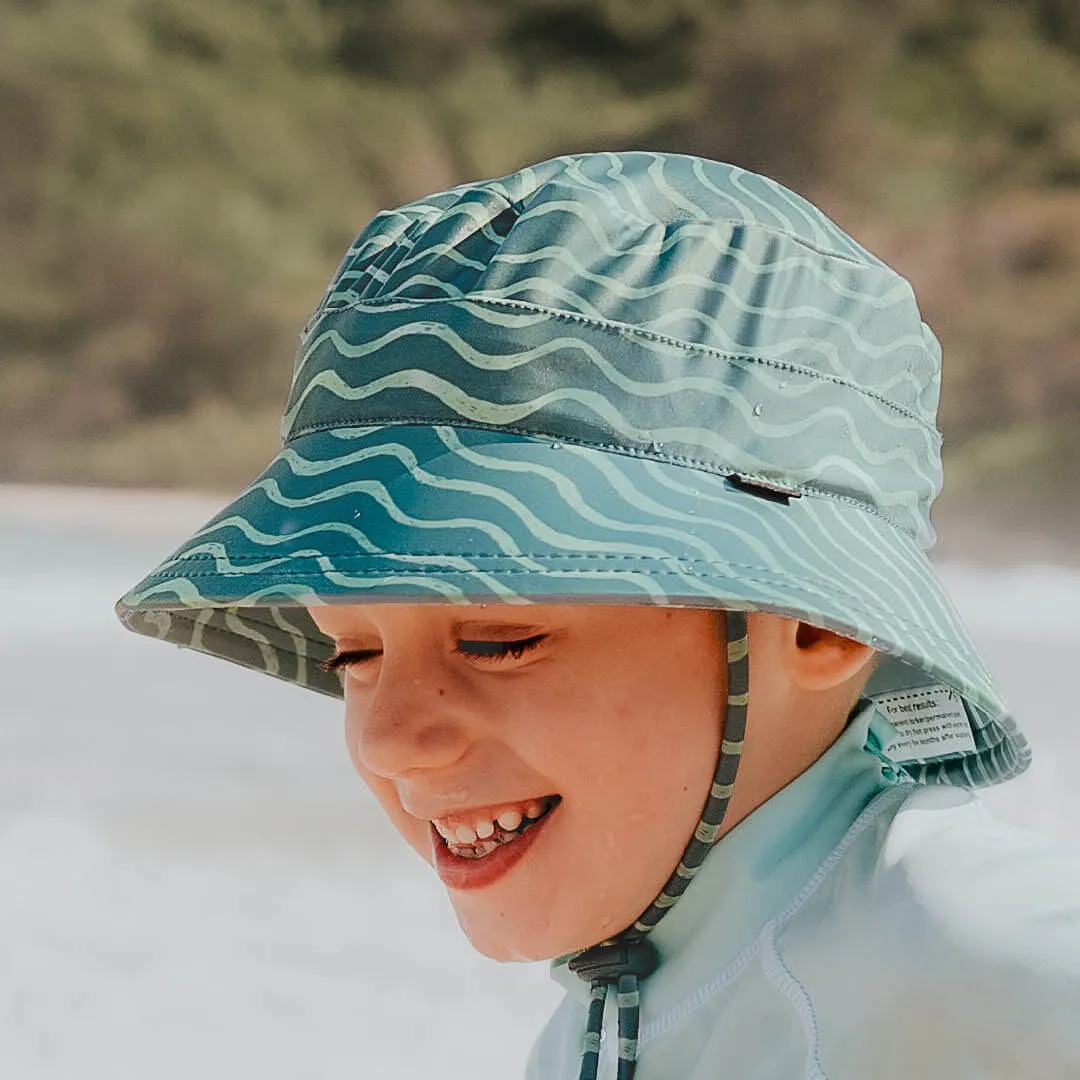 Bedhead Kids Classic Swim Bucket Hat UPF50  - Waves