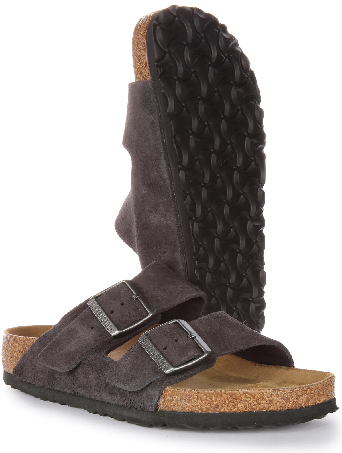 Birkenstock Arizona SFB In Dark Grey | Regular Fit