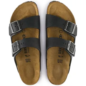 Birkenstock Black Oiled Leather Arizona Sandal