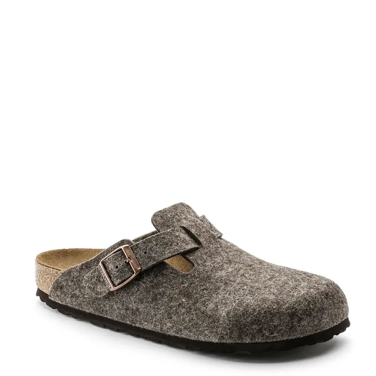 Birkenstock Boston Wool Regular Slippers Cacao