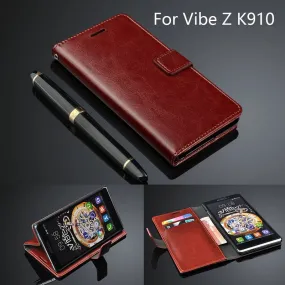 Case For Lenovo K910 Vibe Z Leather Ultra Thin Wallet Flip Case