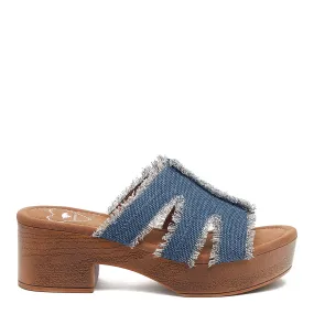 Clipper Blue Platform Sandals