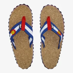 Colorado Flag Cork Sandals