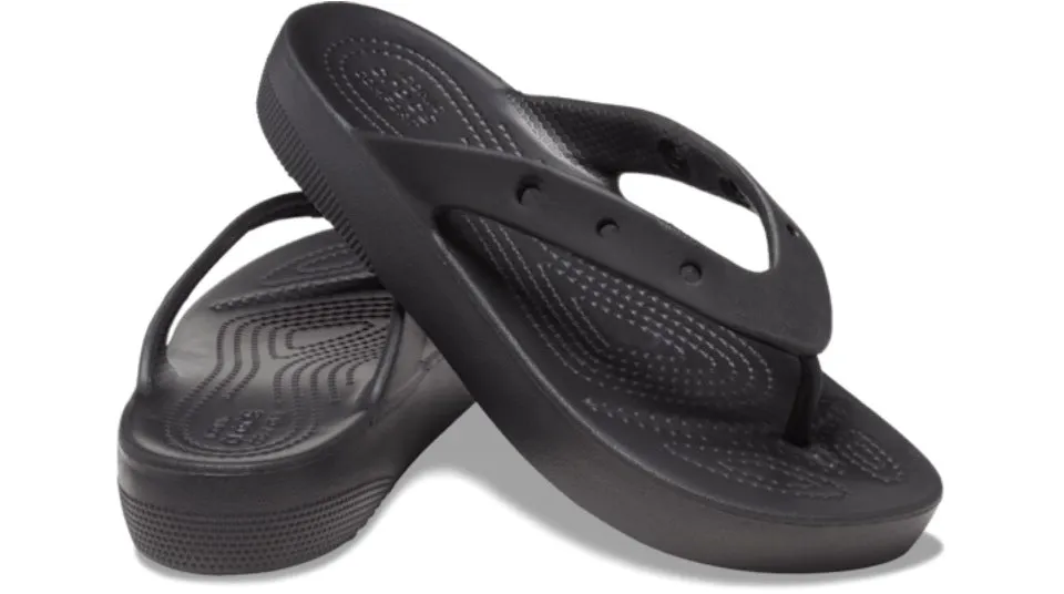 Crocs Classic Platform Flip Black