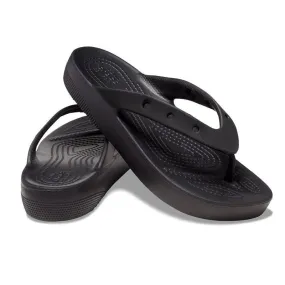 Crocs Classic Thong Slip On Platform Sandal - Black