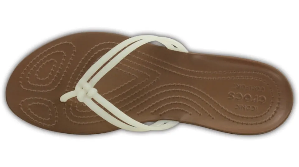 Crocs Isabella Flip White Bronze