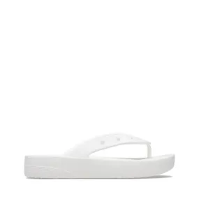 CROCS SANDALO CLASSIC PLATFORM FLIP W CR207714 BIANCO