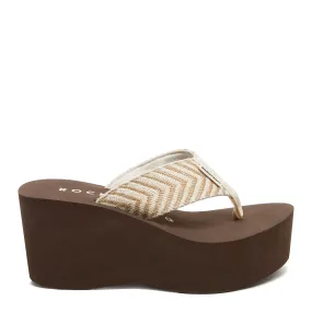 Crush Natural Platform Flip-Flops