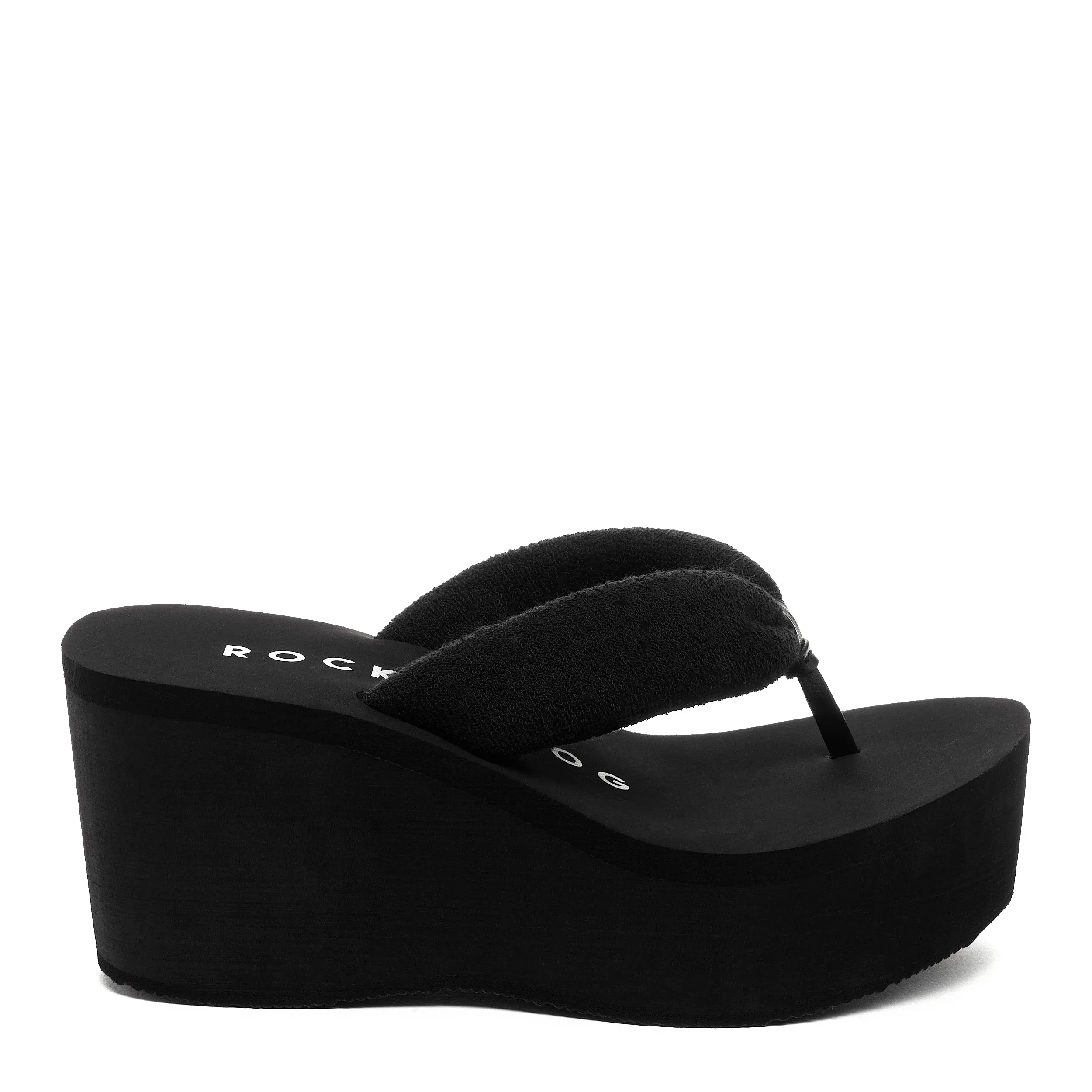 Crushpuff Black Platform Flip Flop