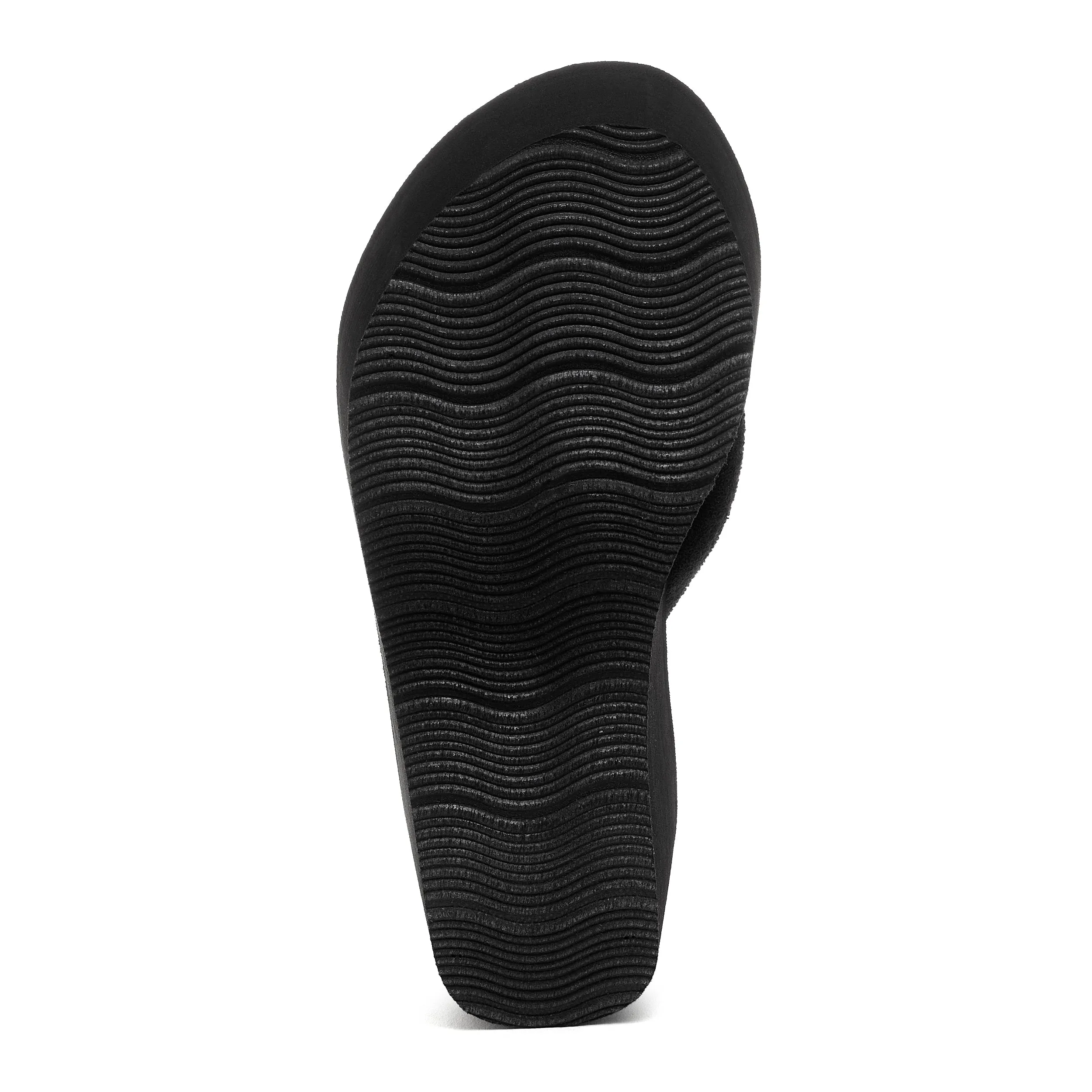 Crushpuff Black Platform Flip Flop