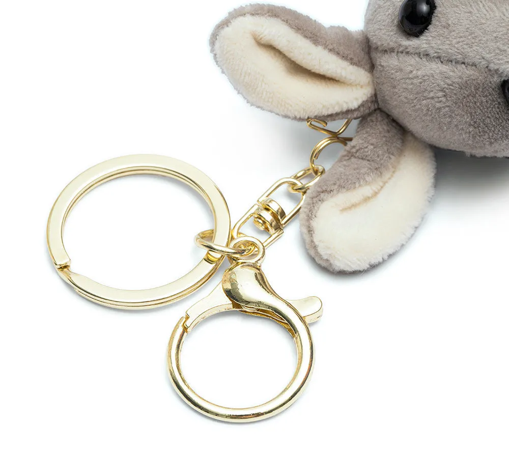 Cute Plush Kangaroo Keyring