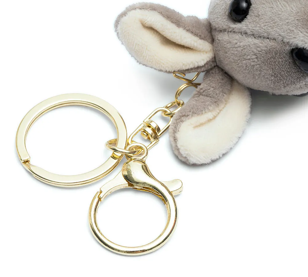 Cute Plush Kangaroo Keyring