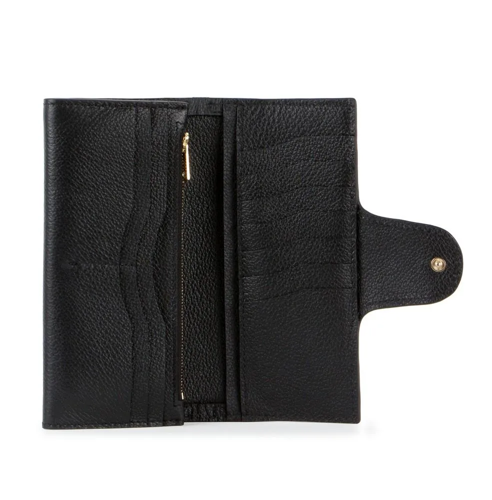 Deadly Ponies Flip and Snap Wallet Maxi - Black