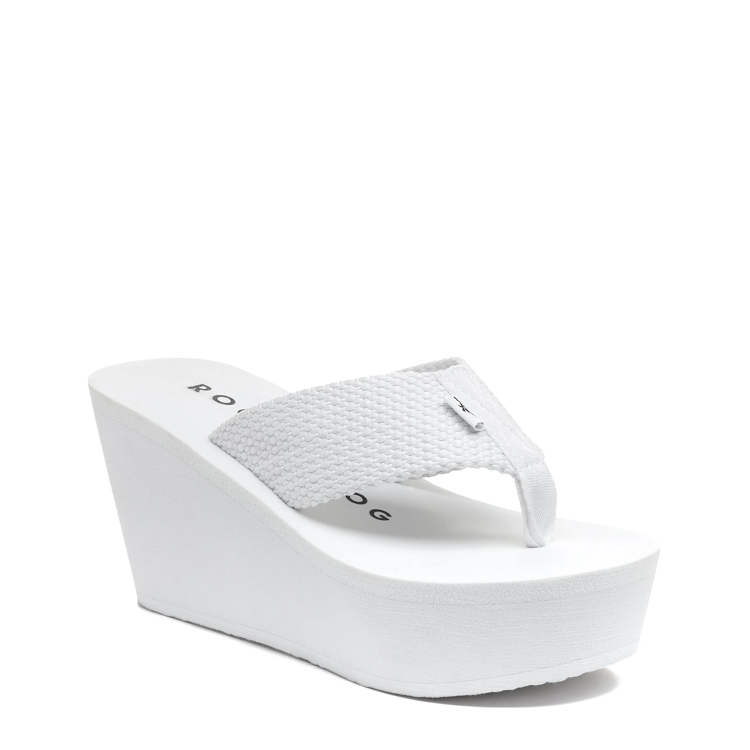 Diver White Wedge Flip Flop