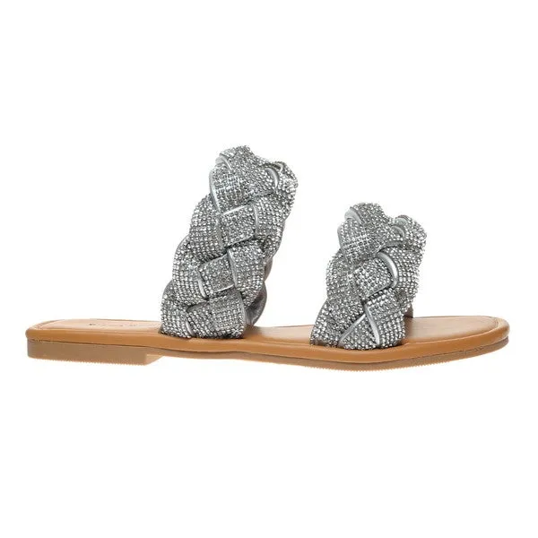 Double Braided Bling Sandal