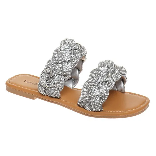 Double Braided Bling Sandal