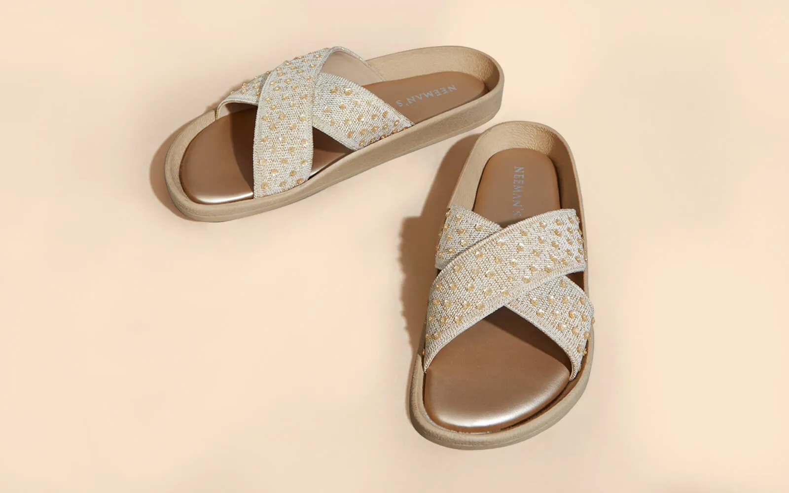 Ethnic Cross Strap Sandals