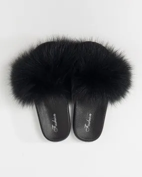 FAUX FUR SLIDES SLIPPERS 2021 - سلبرز