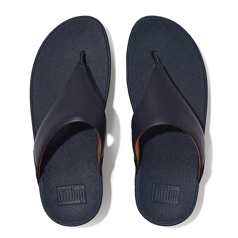 Fitflop - Lulu Leather Toe-Post Sandals Deepest Blue