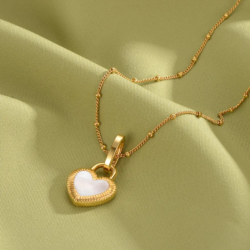 Flip - Heart Necklace (Silver Gold Vermeil)