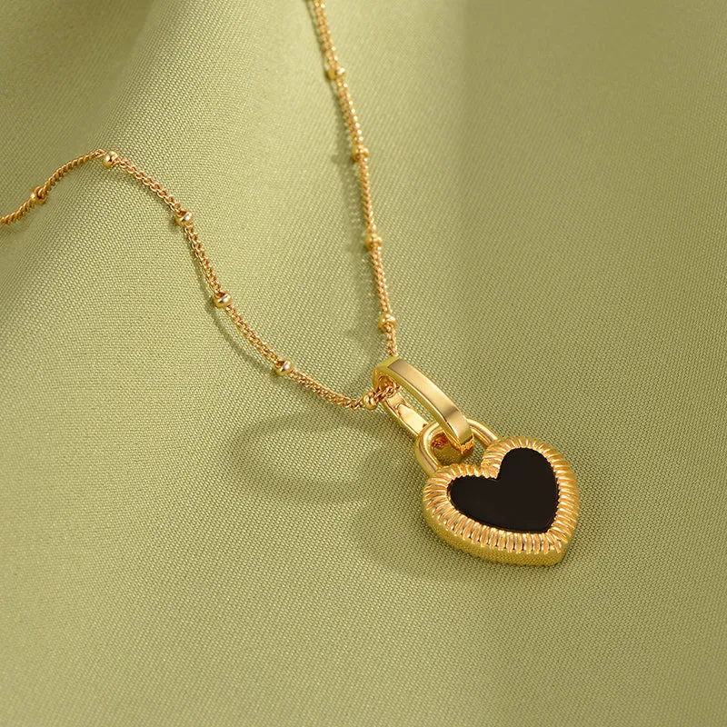 Flip - Heart Necklace (Silver Gold Vermeil)