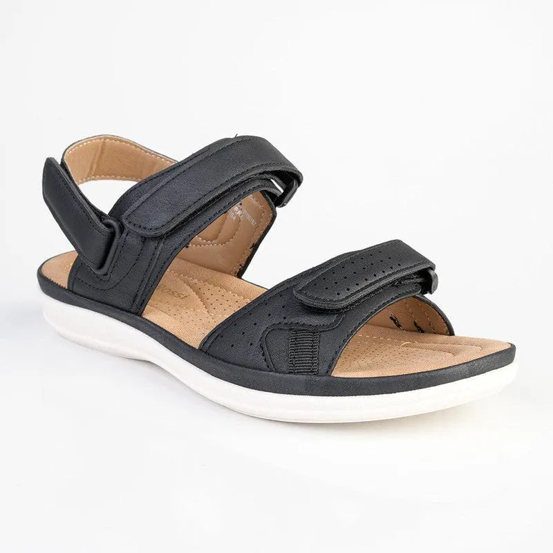 Franco Rossi Halter Strap Adventure Sandals - Black