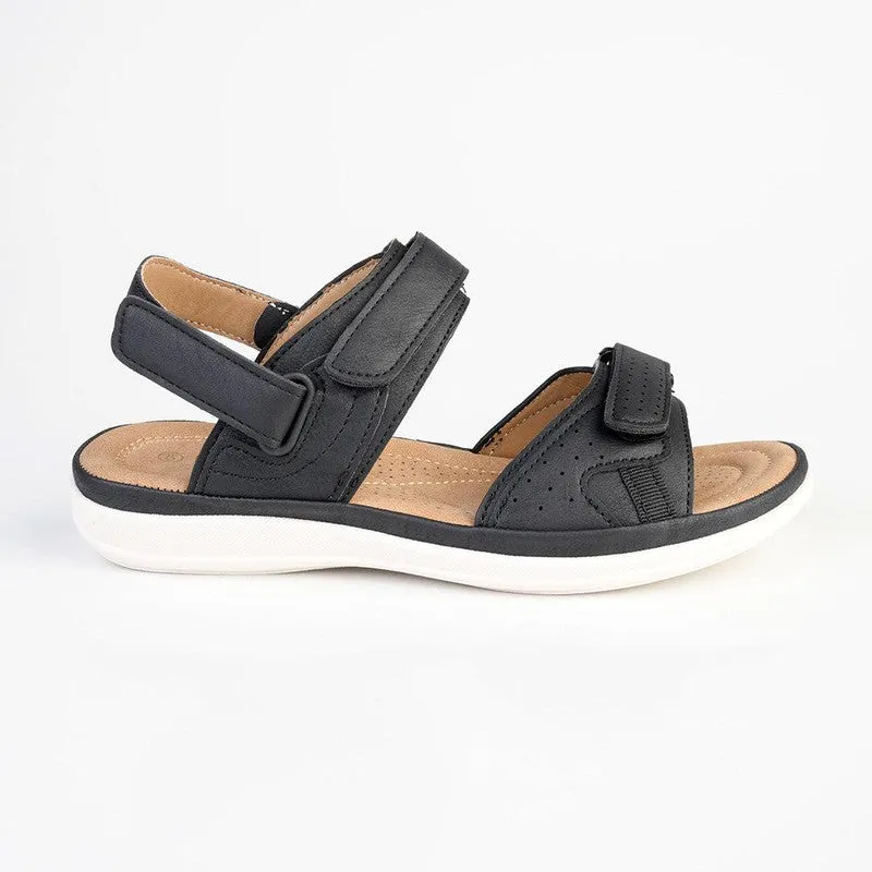 Franco Rossi Halter Strap Adventure Sandals - Black