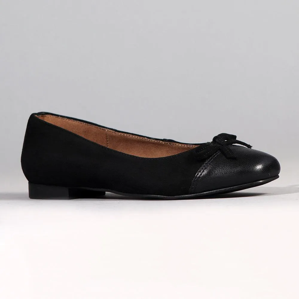 Froggie Karen Leather Pump - Black