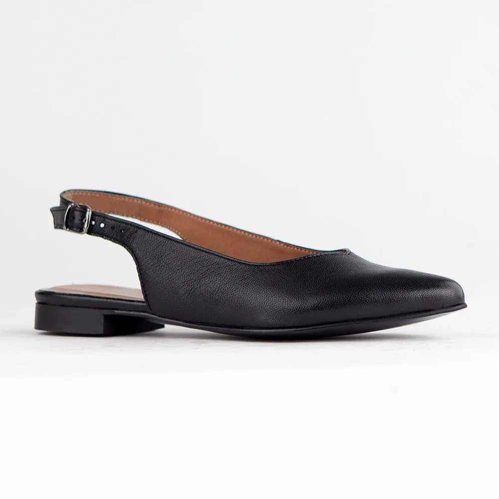 Froggie Leather Siri Slingback Pump - Black