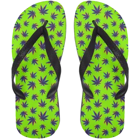 Ganja Leaves Flip Flops