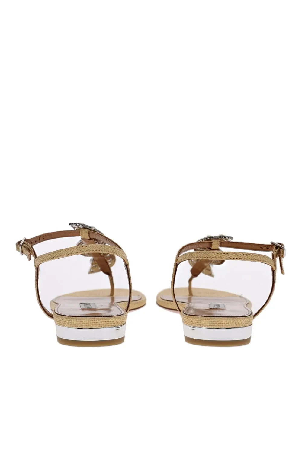 Gin Tonic Natural Raffia Lemon Sandals