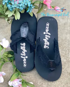 Gypsy Jazz Flip Flops Black