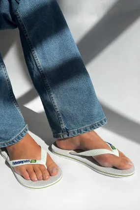 Havaianas Slippers - Hvid Med Logo