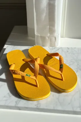 Havaianas Slippers - Orange Med Logo