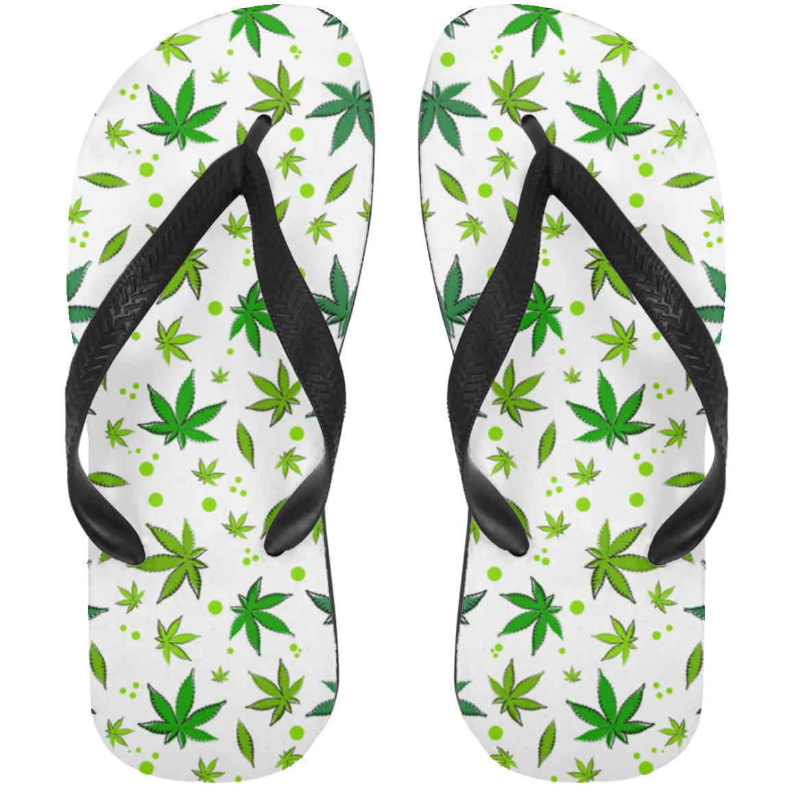 Hemp Plant Flip Flops