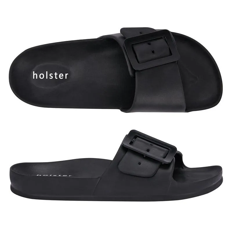 Holster Solace Big Buckle Sandal - Black